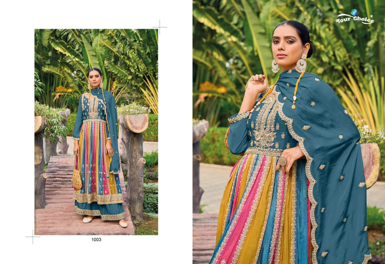 Only By Your Choice Chinon Wedding Wear Readymade Suits Wholesalers In Delhi
